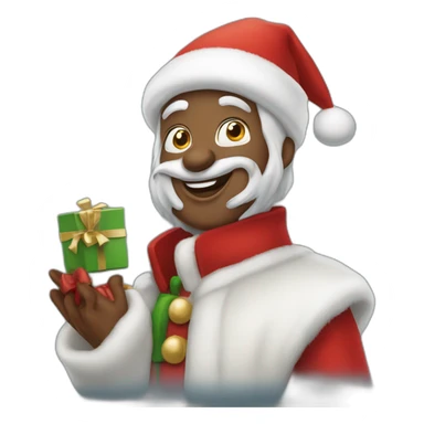 Mere noel avec un lutin sticker