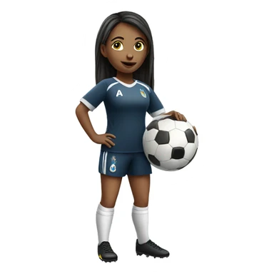 soccer girl sticker