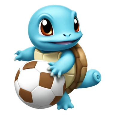 squirtle holding football sticker