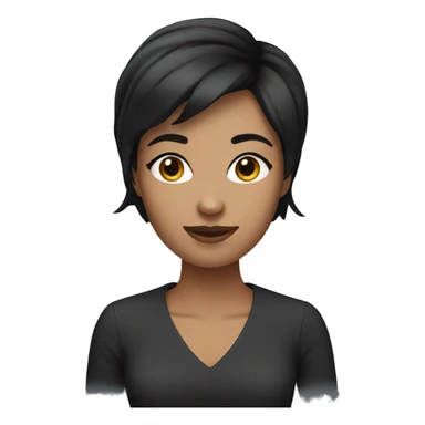 MARKETING GIRL WITH DARK SHORT HAIR  sticker