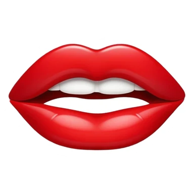 Lipstick kiss mark sticker