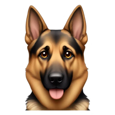 German Shepard with brown eyes sticker