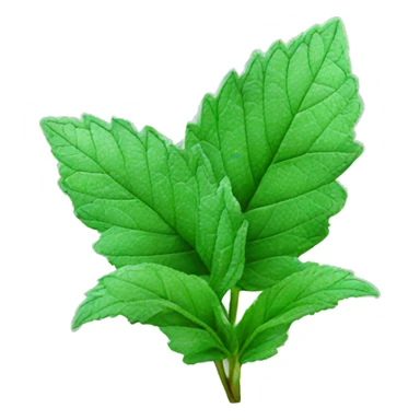 frozen mint 4 smal leaves sticker