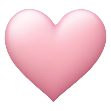 light pink heart sticker
