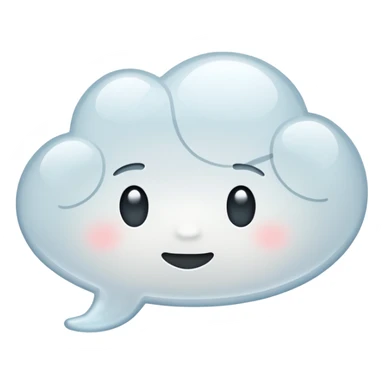 thought bubble sticker