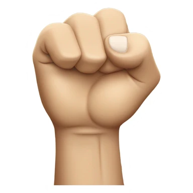 a fist facing up with index finger extended sticker