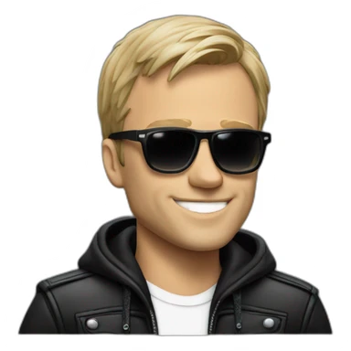 Armin van buuren, dj in black jacket sticker