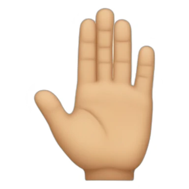 a little finger raised sticker