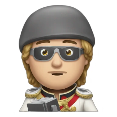 Napoleon plays video games sticker
