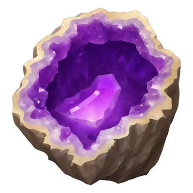 amethyst geode sticker