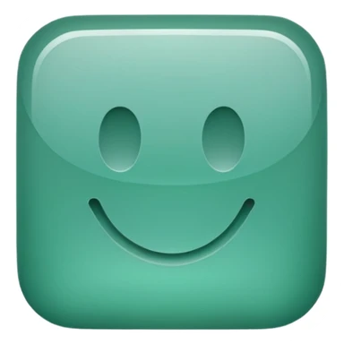 Blank Jade style rounded square button sticker