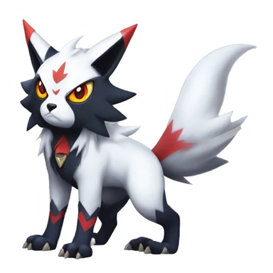 Edgy Cool Kawaii Litten-Absol-Zorua-Zangoose-Pokémon Full Body sticker