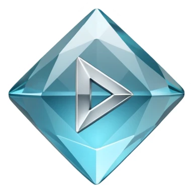 diamond video play button sticker