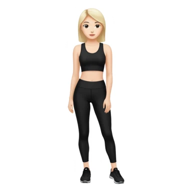 femme legging noir 42/44taille  sticker