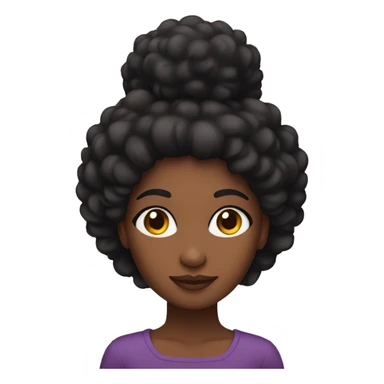 Mujer negra con pelo afro sticker