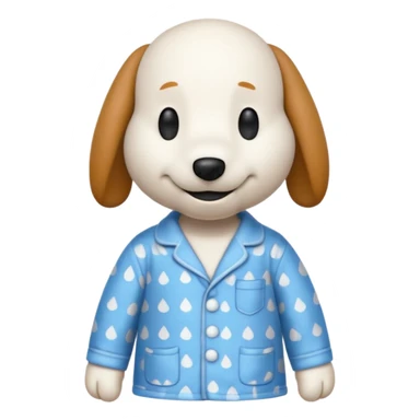 Snoopy in pajamas  sticker