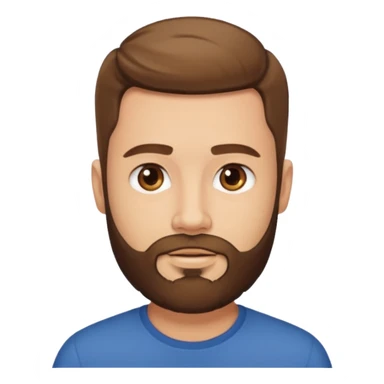 About me male handsome beard  sticker