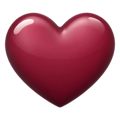 Light burgundy heart emoji sticker