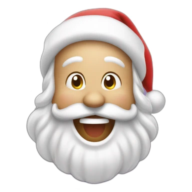 santa laughing sticker