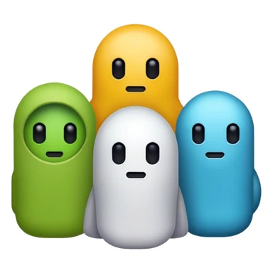 Among us in the style from the exact game  sticker