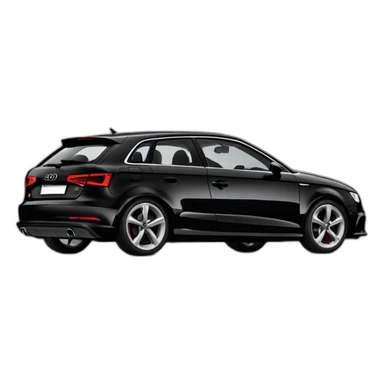 Audi a3 total black sticker