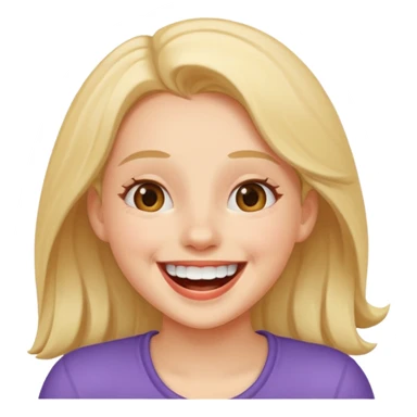 girl laughing  sticker