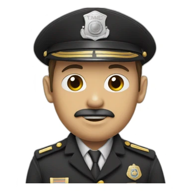 Officer-fish-eye sticker