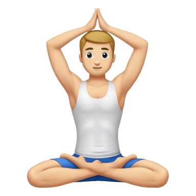 Frat bro doing yoga sticker