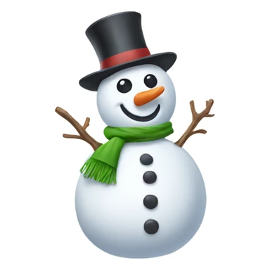 Snowman in the summer sticker