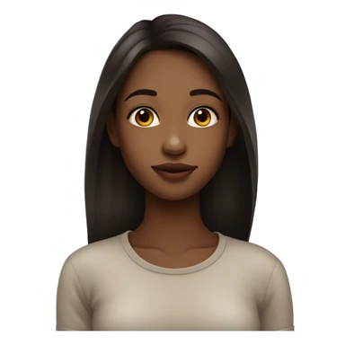 A girl without make-up, with natural beauty, with soft expressive lips sticker