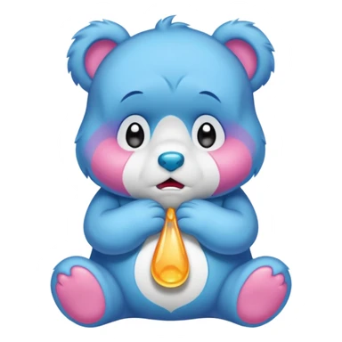 Care bear crying sticker