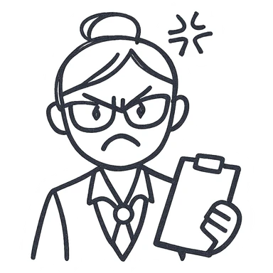 An angry business secretary sticker