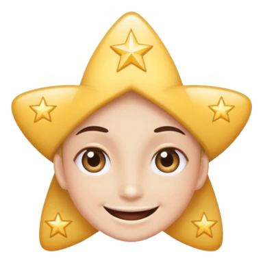 starstruck emoji, wide smile, sparkling star eyes sticker