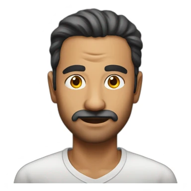 emoji of wanted picture of an indian man, he was accused of lying on his resume sticker