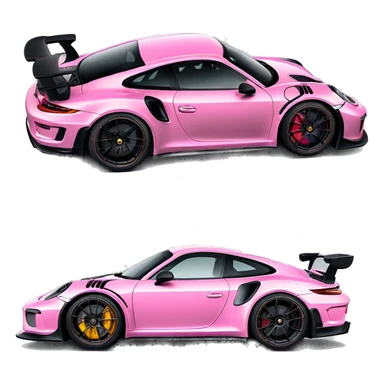 pink 911 gt3 rs sticker