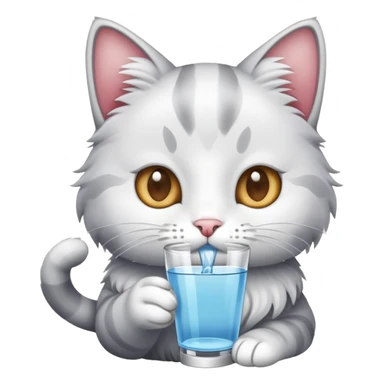 Gato bebendo sticker