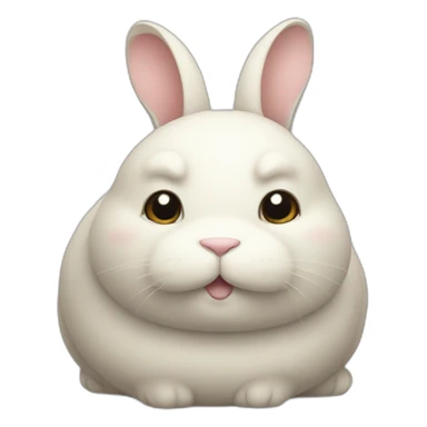 Fat bunny sticker