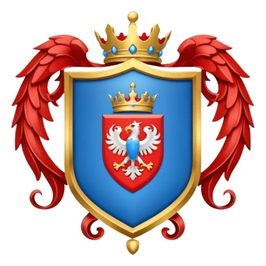 Layout coat of arms shield sticker