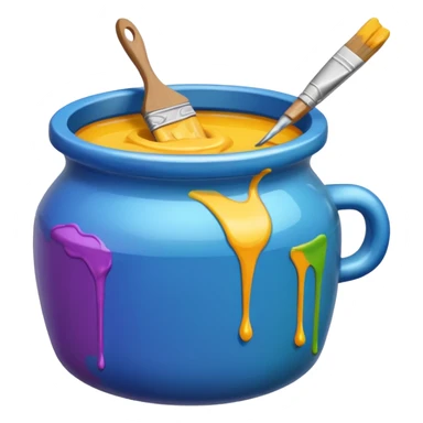 pot of paint sticker