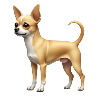 Chihuahua dog standing side profile sticker
