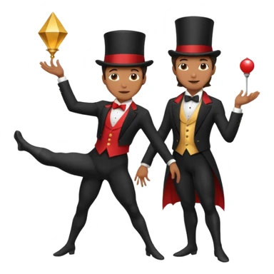 Magician + Acrobat sticker