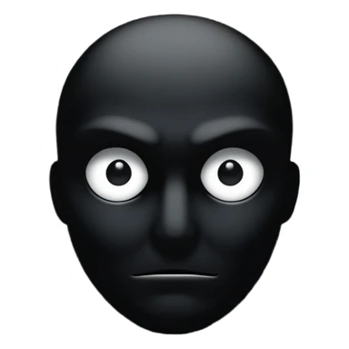 Shadow figure with white eyes  sticker