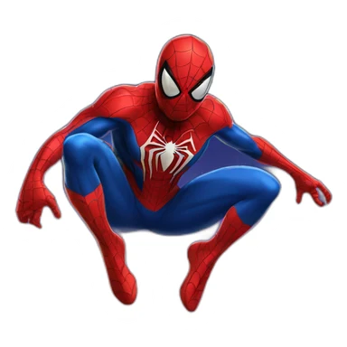 Spiderman in space sticker