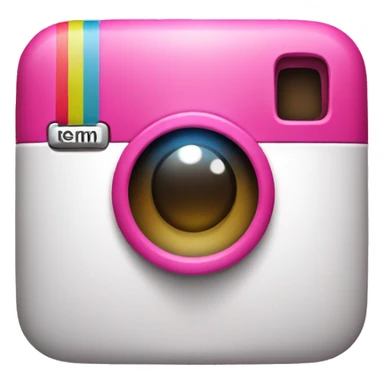 Pink Instagram logo sticker
