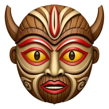 tribal mask sticker