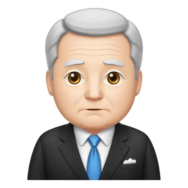 Chibi yaşlı ton ton bir emlak kralı adam sticker