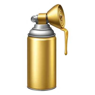 Gold spray paint can for graffiti sticker