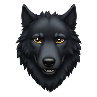 Black Dire Wolf sticker