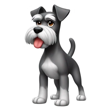 Schnauzer fighter  sticker