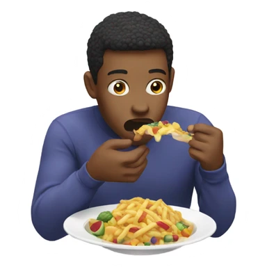 Gay man eating sticker